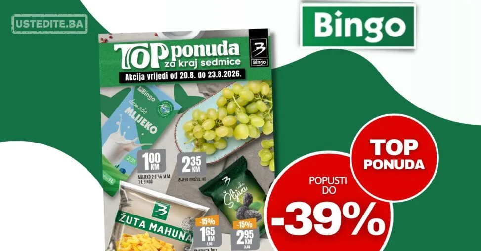 Bingo vikend akcija 20-23.8.2026.