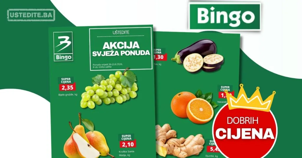 Bingo akcija SVJEŽA PONUDA 20-23.8.2026. - str. 2