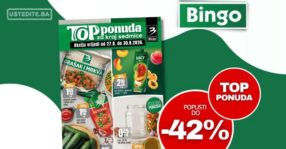 Bingo vikend akcija 27-30.8.2026.
