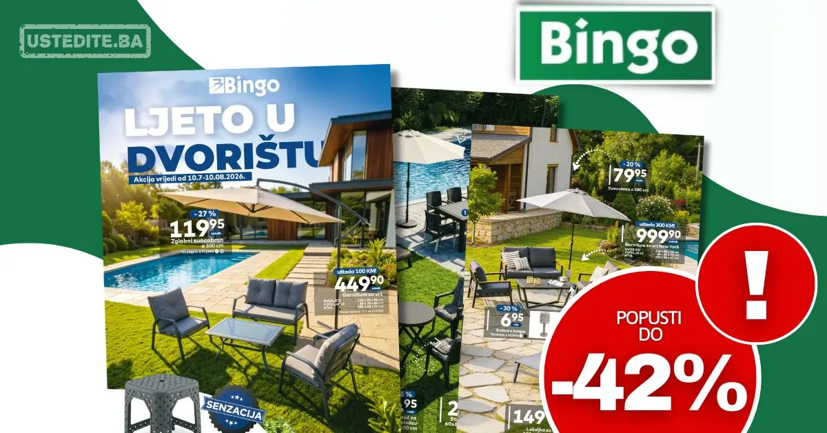 Bingo katalog BAŠTENSKI NAMJEŠTAJ - akcija do10.8.2026