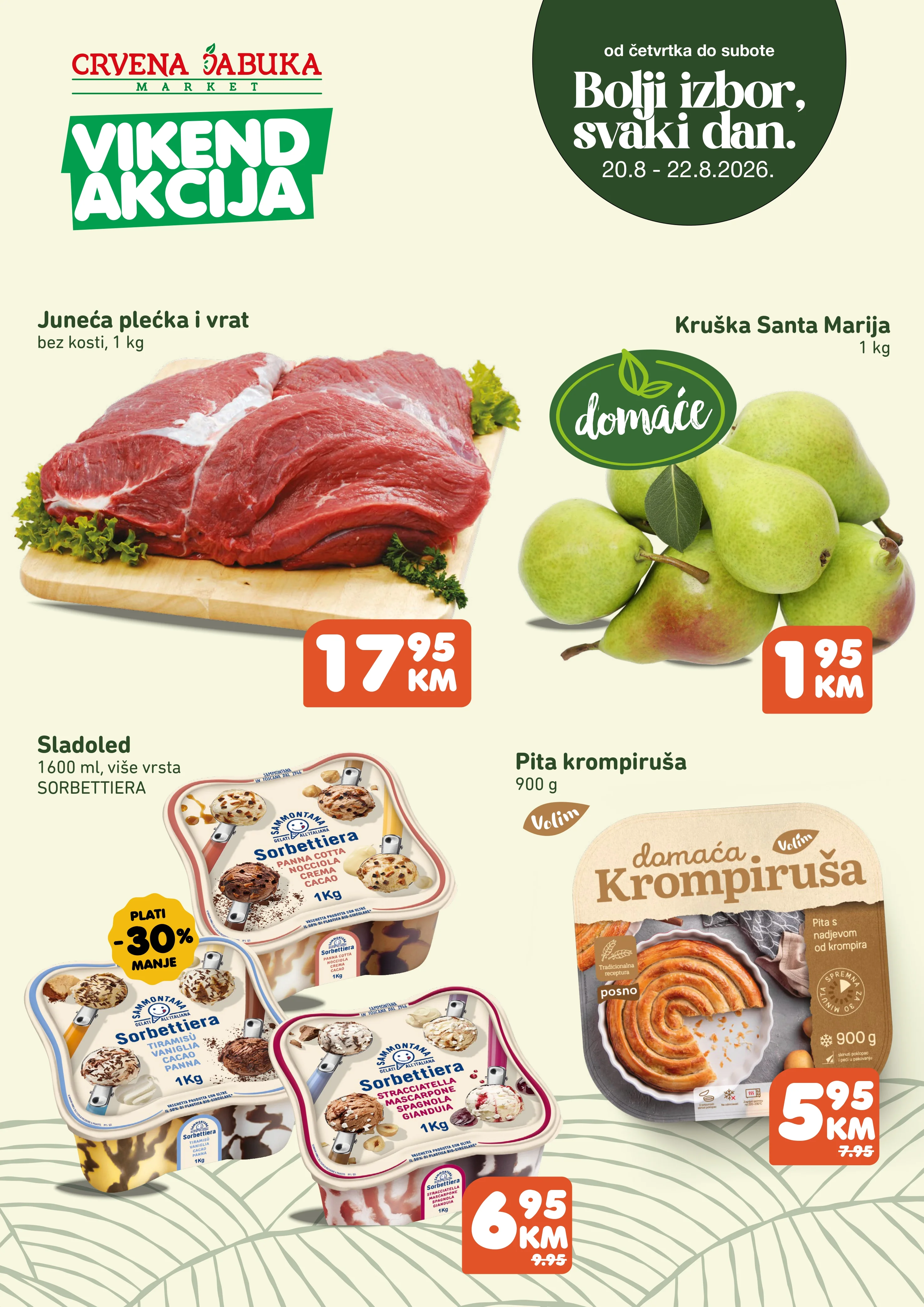 Crvena jabuka vikend akcija 20-22.8.2026. - str. 1