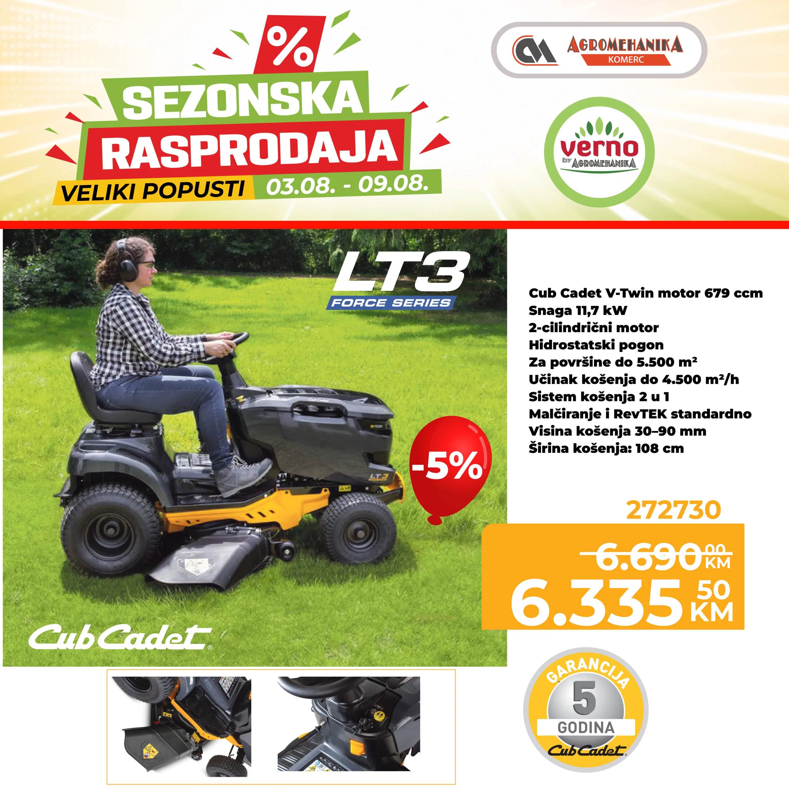 Verno by Agromehanika RASPRODAJA 3-9.8.2026. - str. 1