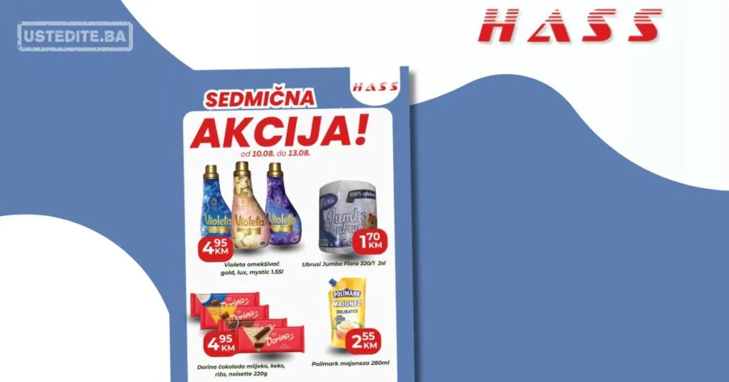 Hass komerc Zenica SEDMIČNA AKCIJA 10-13.8.2026.