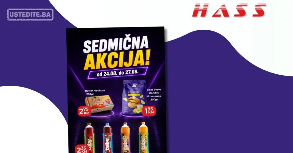 Hass komerc Zenica SEDMIČNA AKCIJA 24-27.8.2026.