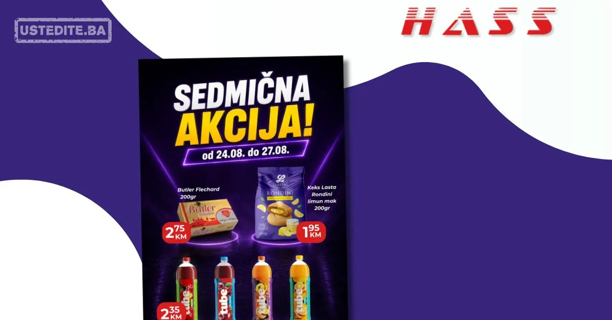 Hass komerc Zenica SEDMIČNA AKCIJA 24-27.8.2026.