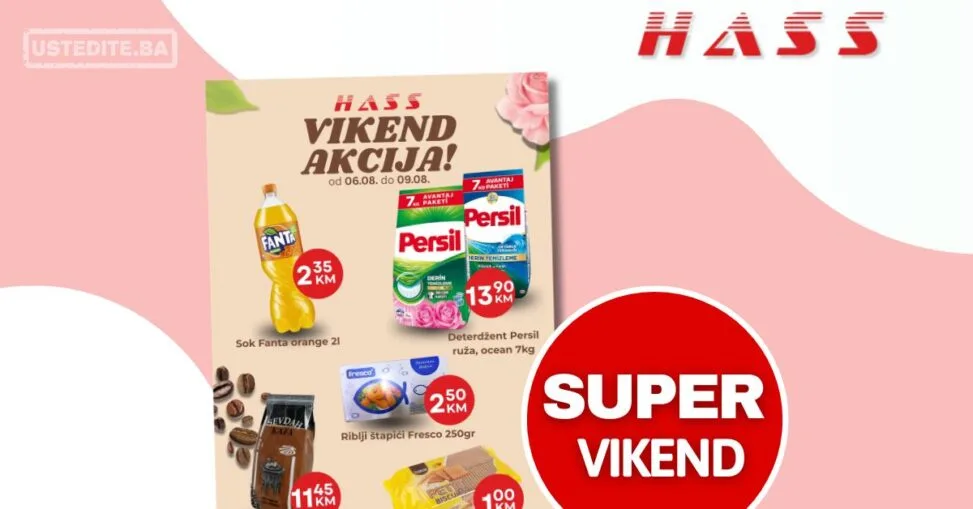 Hass komerc vikend akcija 6-9.8.2026.