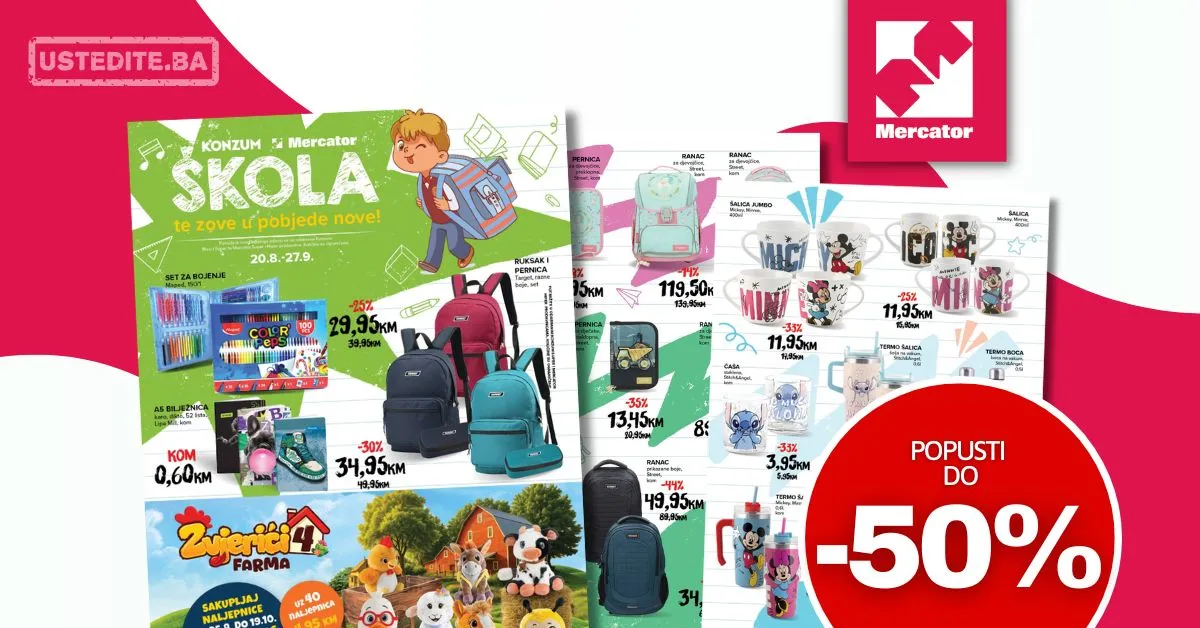 Mercator katalog ŠKOLA 20.8-27.9.2026.