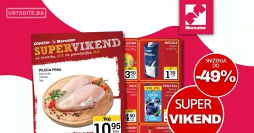 Mercator vikend akcija 27-31.8.2026.