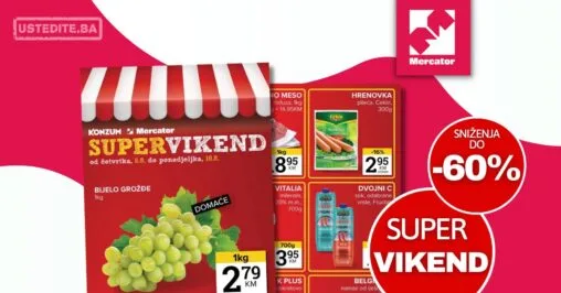 Mercator vikend akcija 6-10.8.2026.