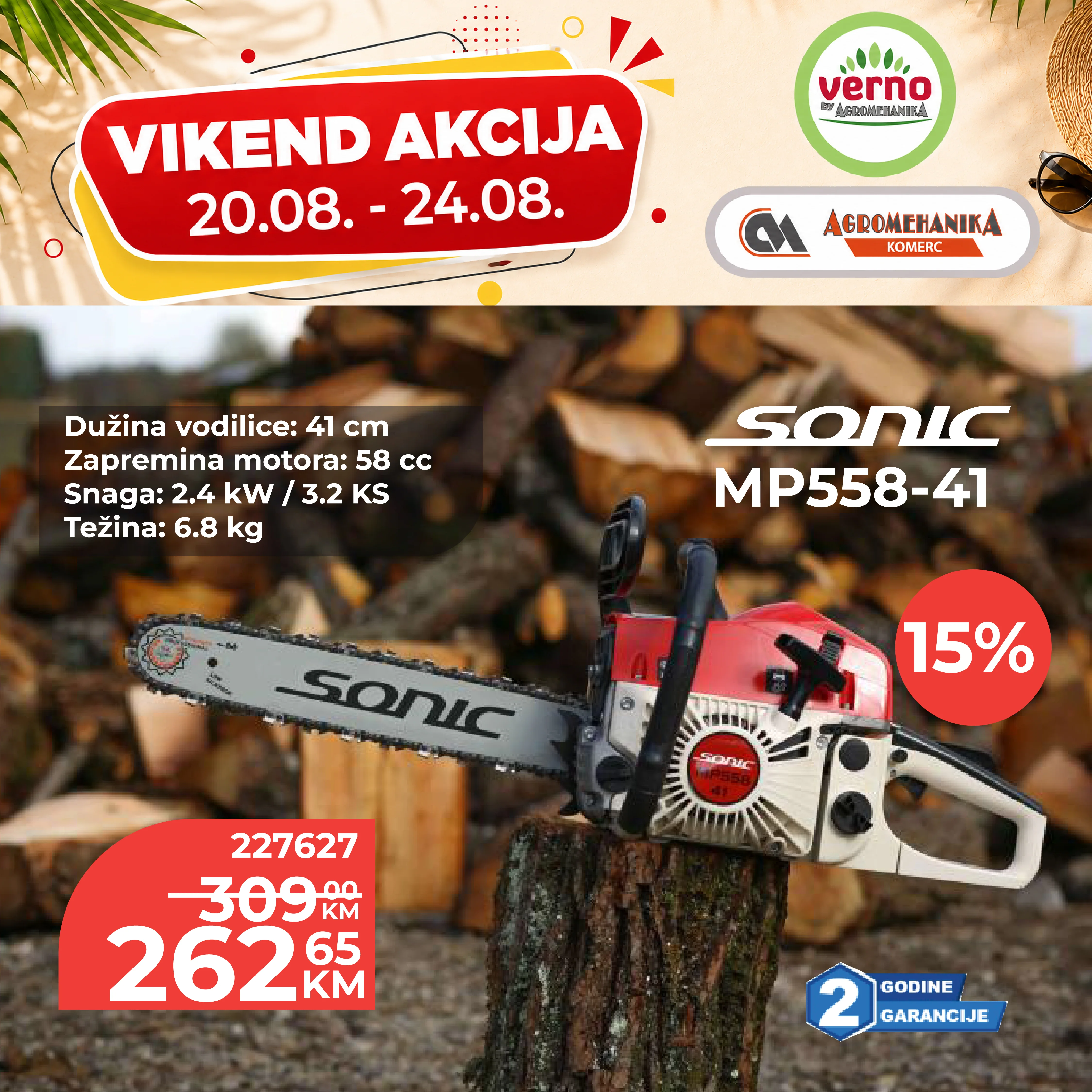 Verno by Agromehanika vikend akcija 20-24.8.2026. - str. 1
