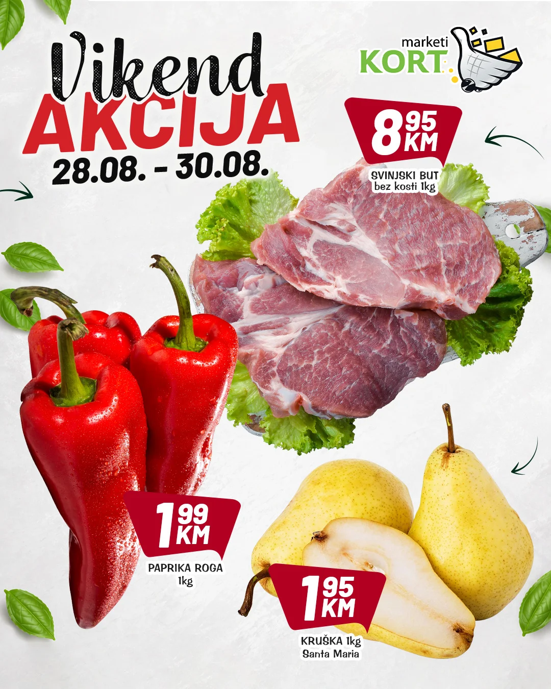 Kort vikend akcija 28-30.8.2026. - str. 1