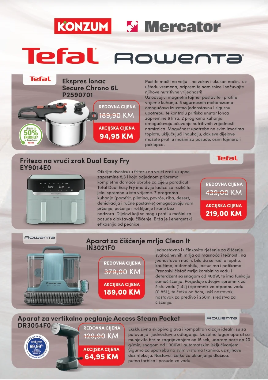 Konzum katalog TEFAL & ROWENTA 4.8-31.10.2026. - str. 3