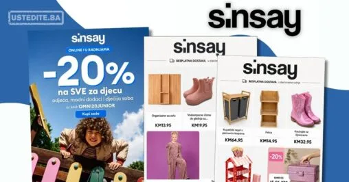 Sinsay SNIŽENJE 20% na SVE za djecu 27.8-2.9.2026.