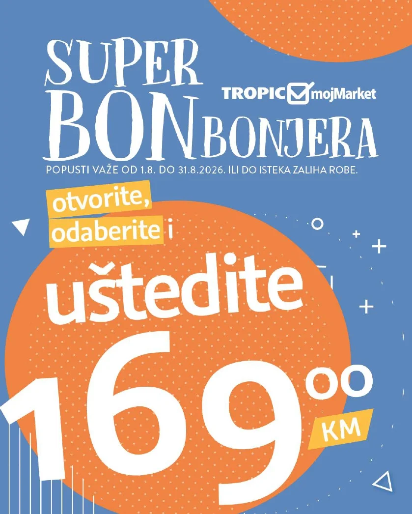 Tropic katalog BONBONJERA 1-31.8.2026. - str. 1