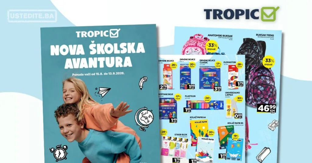 Tropic katalog SVE ZA ŠKOLU 15.8-13.9.2026.