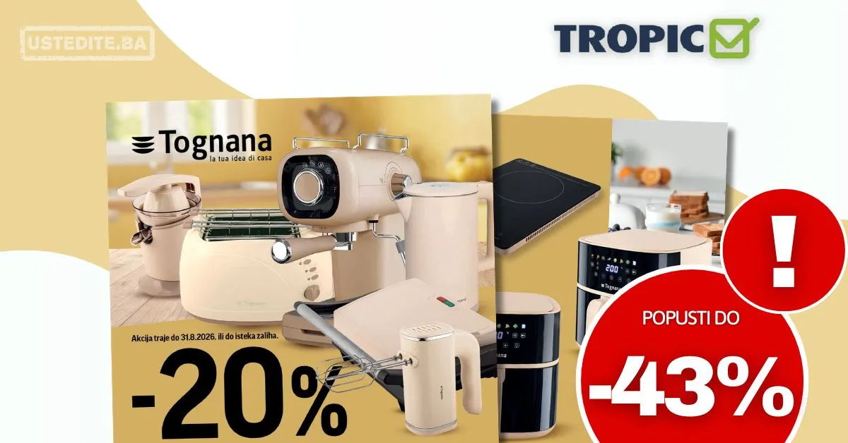 Tropic katalog TOGNANA - akcija do 31.8.2026.