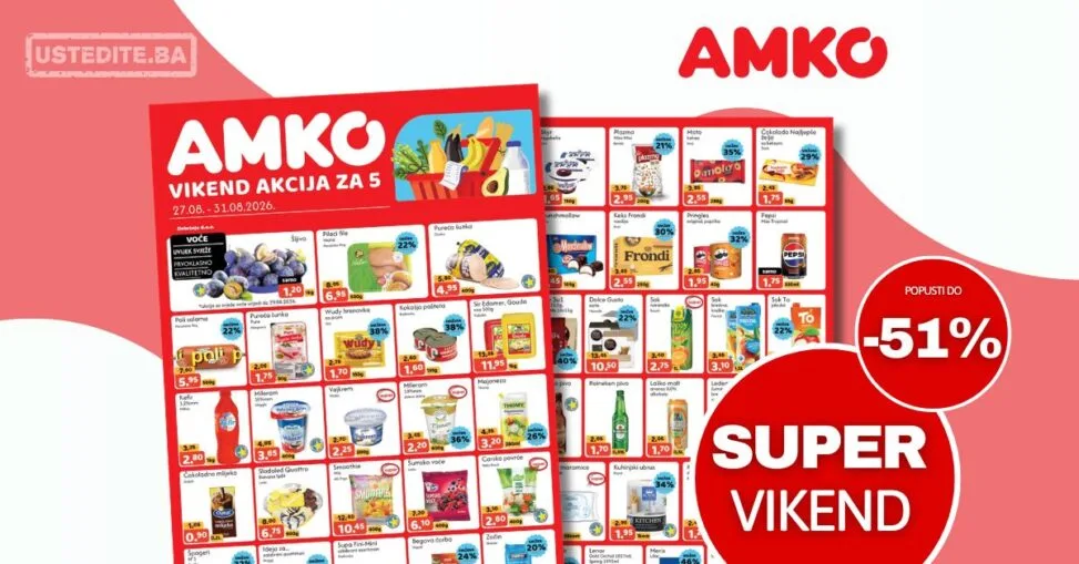 Amko vikend akcija 27-31.8.2026.