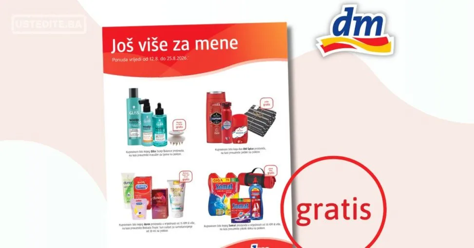 dm GRATIS 12-25.8.2026.