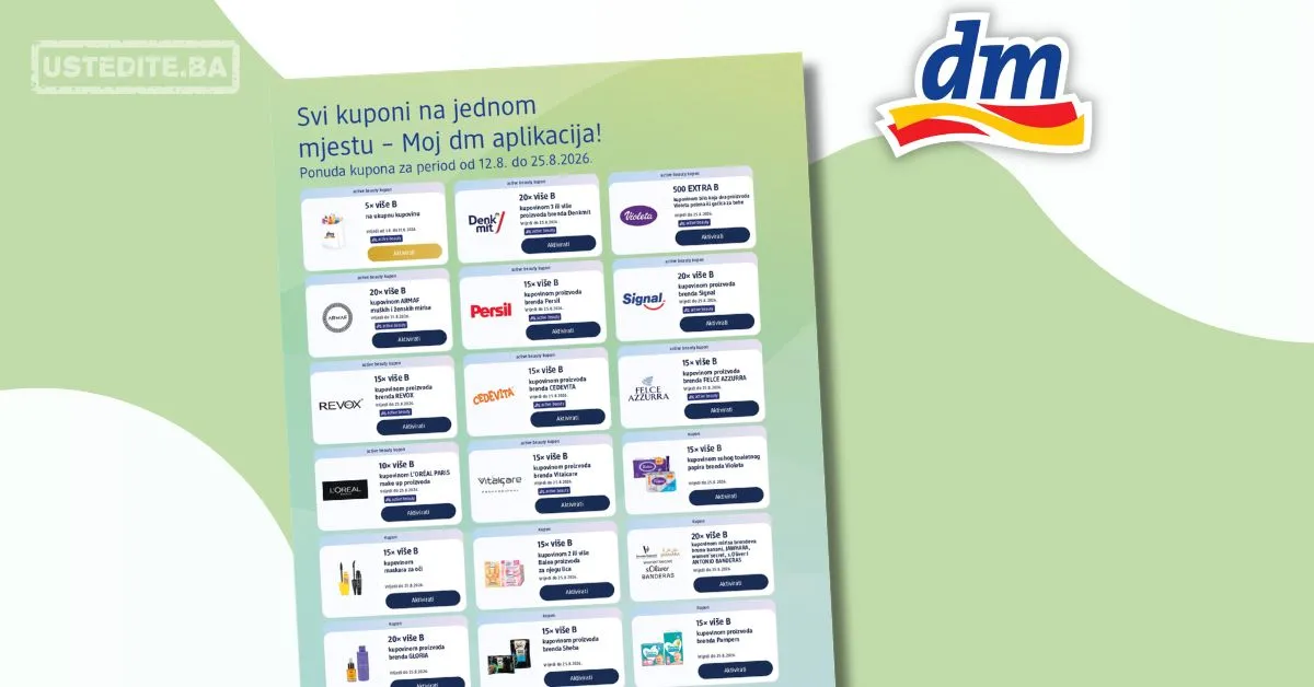 dm KUPONI – akcija do 25.8.2026.