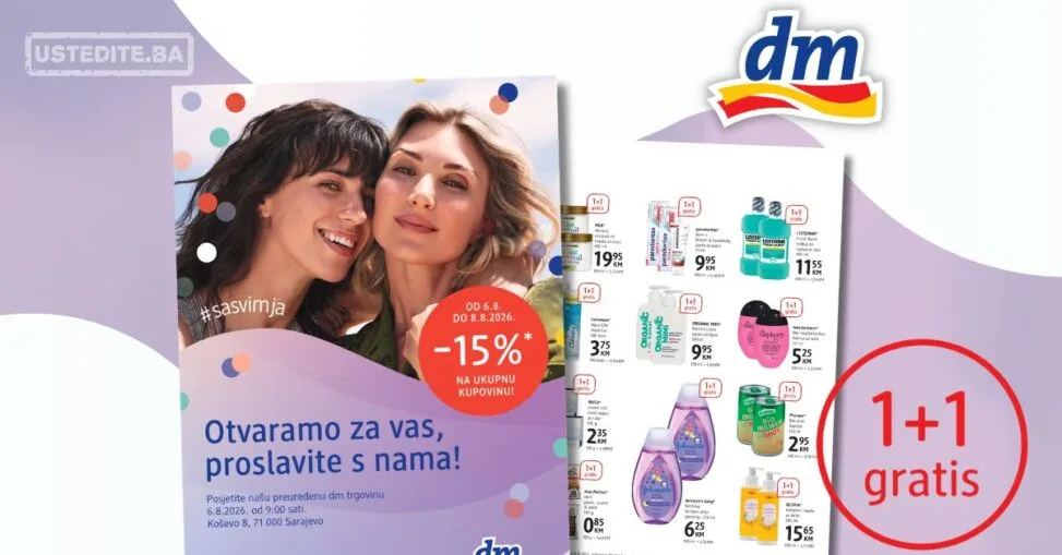 dm katalog SVE 1+1 GRATIS  6-8.8.2026.
