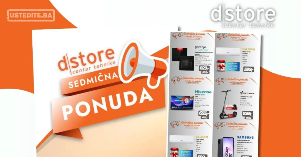 Dstore SEDMIČNA PONUDA 10-16.8.2026.