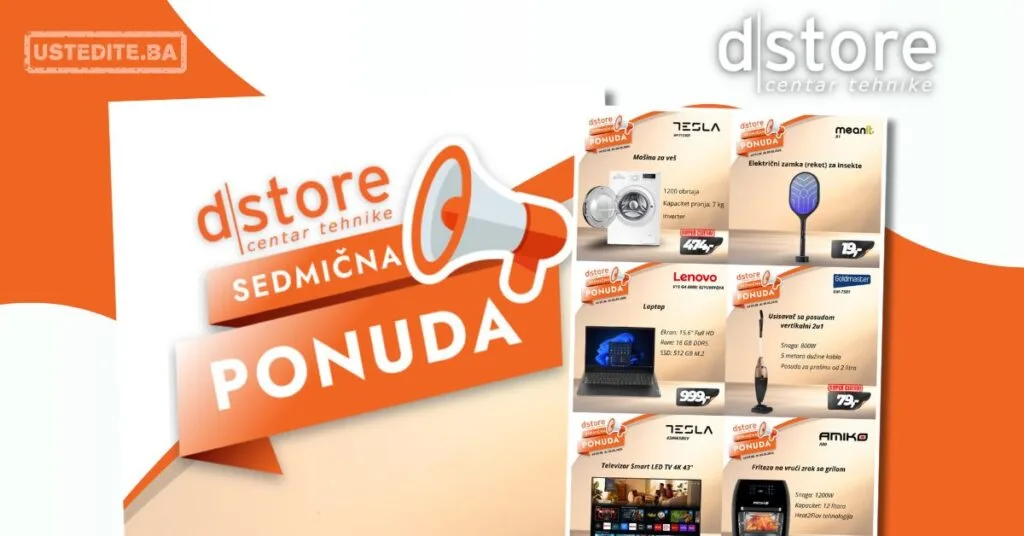 Dstore SEDMIČNA PONUDA 3-9.8.2026.