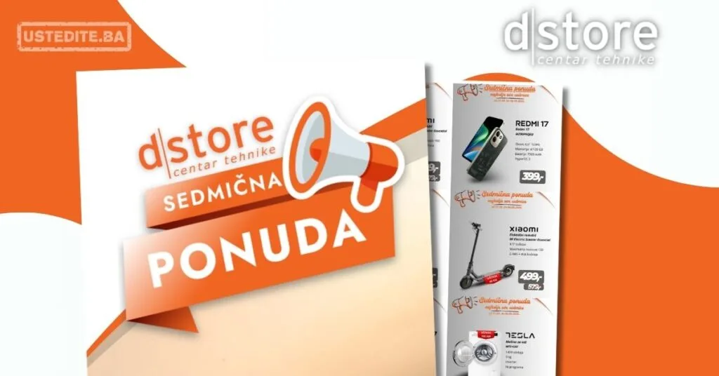 Dstore SEDMIČNA PONUDA 31.8-6.9.2026.
