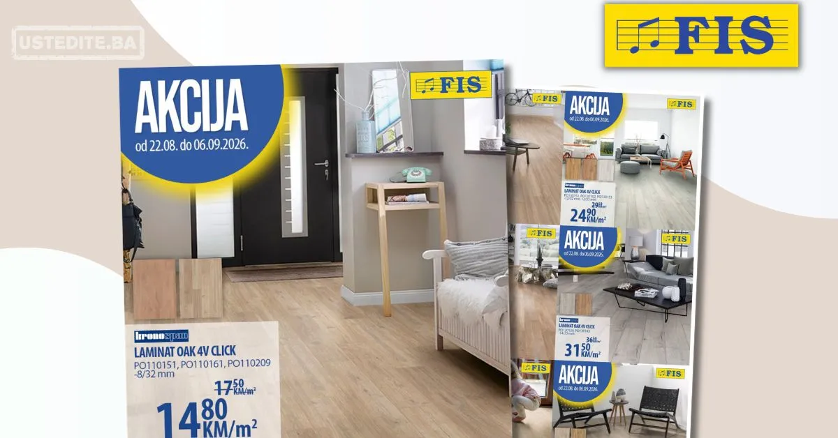 Fis akcija LAMINATI 22.8-6.9.2026.