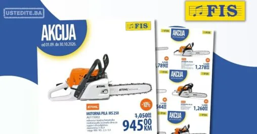 Fis akcija MOTORNE PILE 1-30.9.2026.