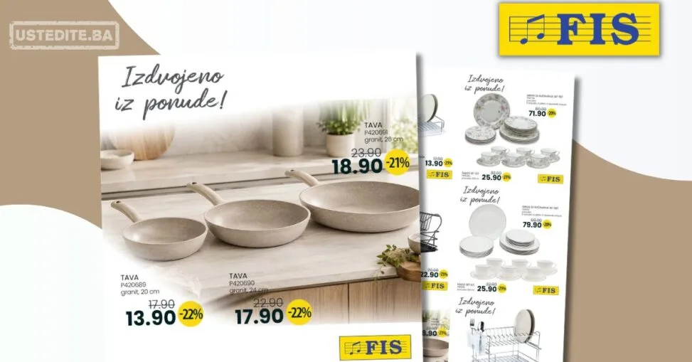 Fis akcija POSUĐE – sniženje do 20.8.2026.