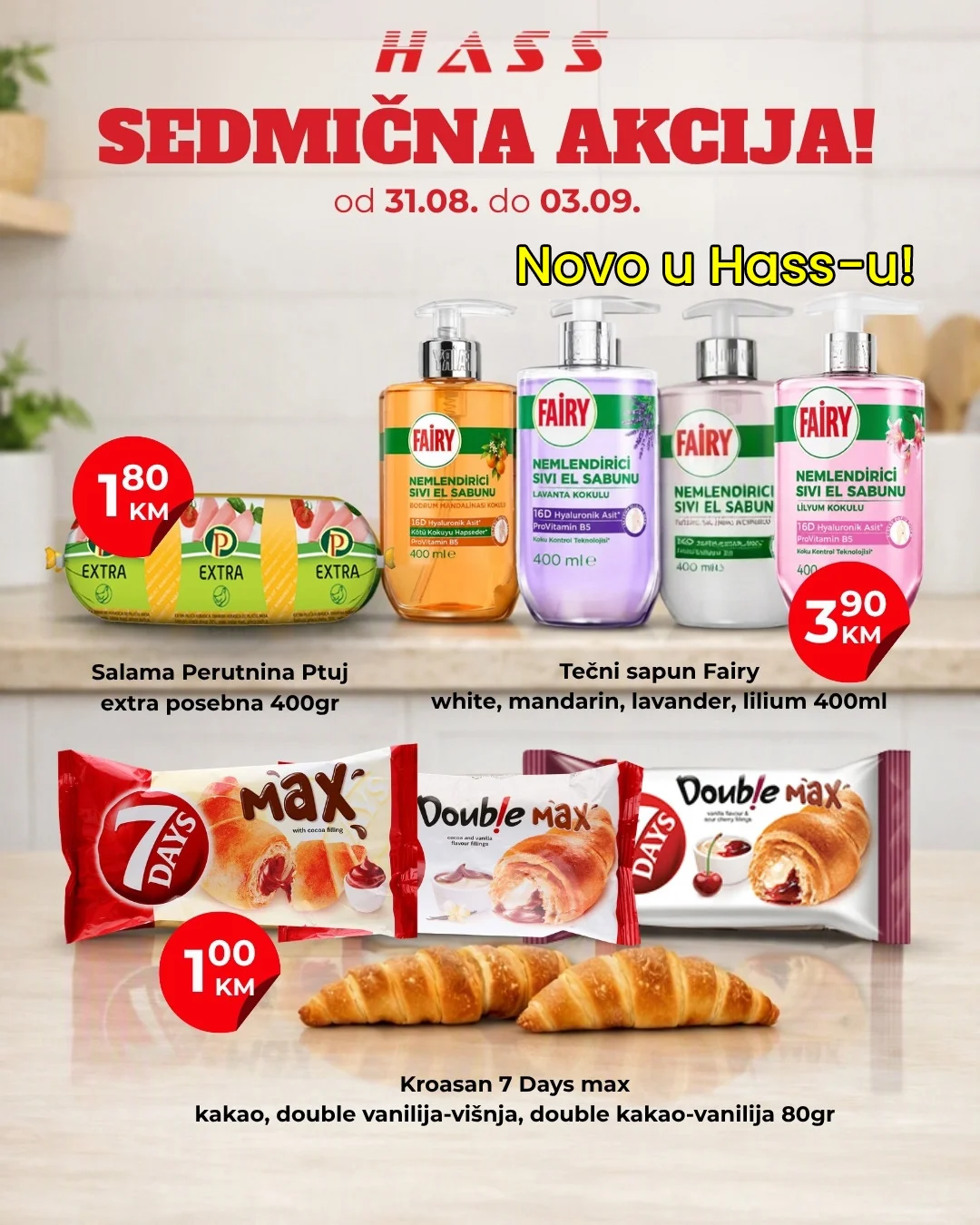 Hass komerc Zenica SEDMIČNA AKCIJA 31.8-3.9.2026. - str. 1
