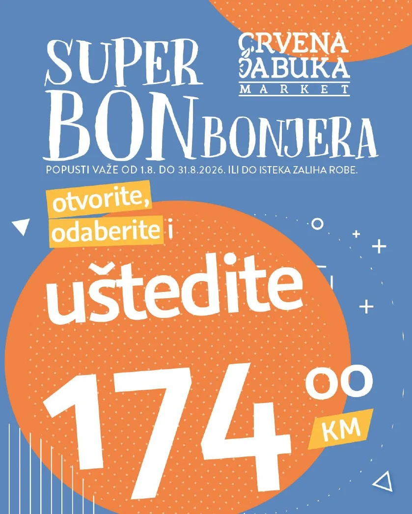 Crvena jabuka katalog SUPER BONBONJERA 1-31.8.2026. - str. 1