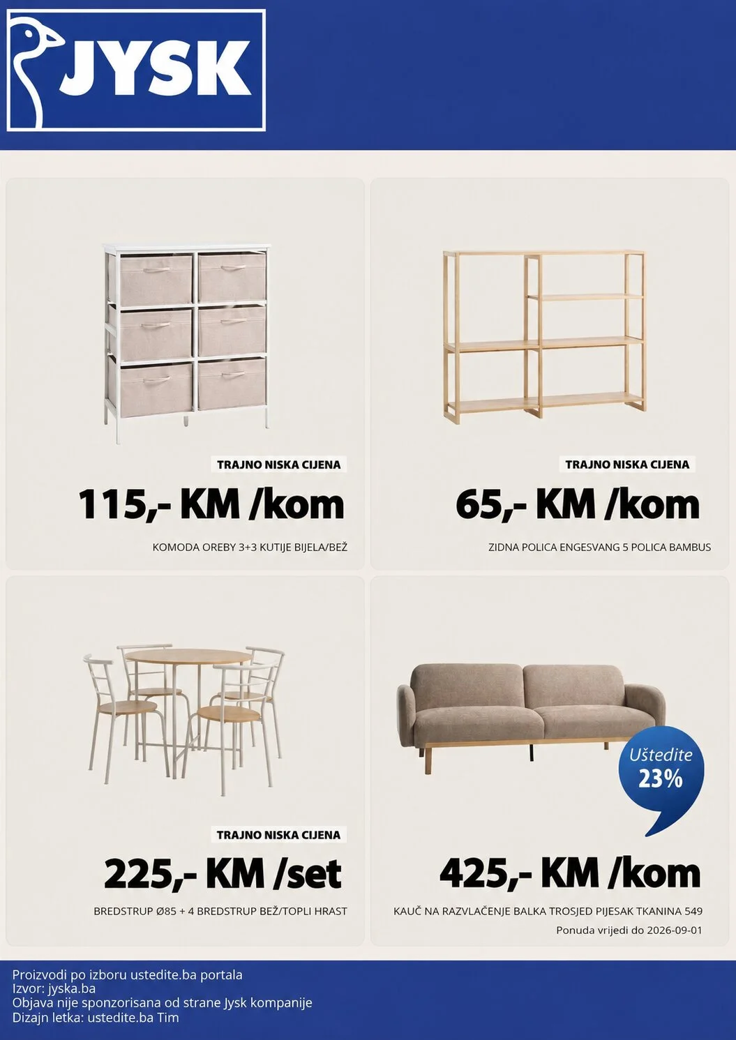 Jysk TRAJNO NISKE CIJENE - str. 1