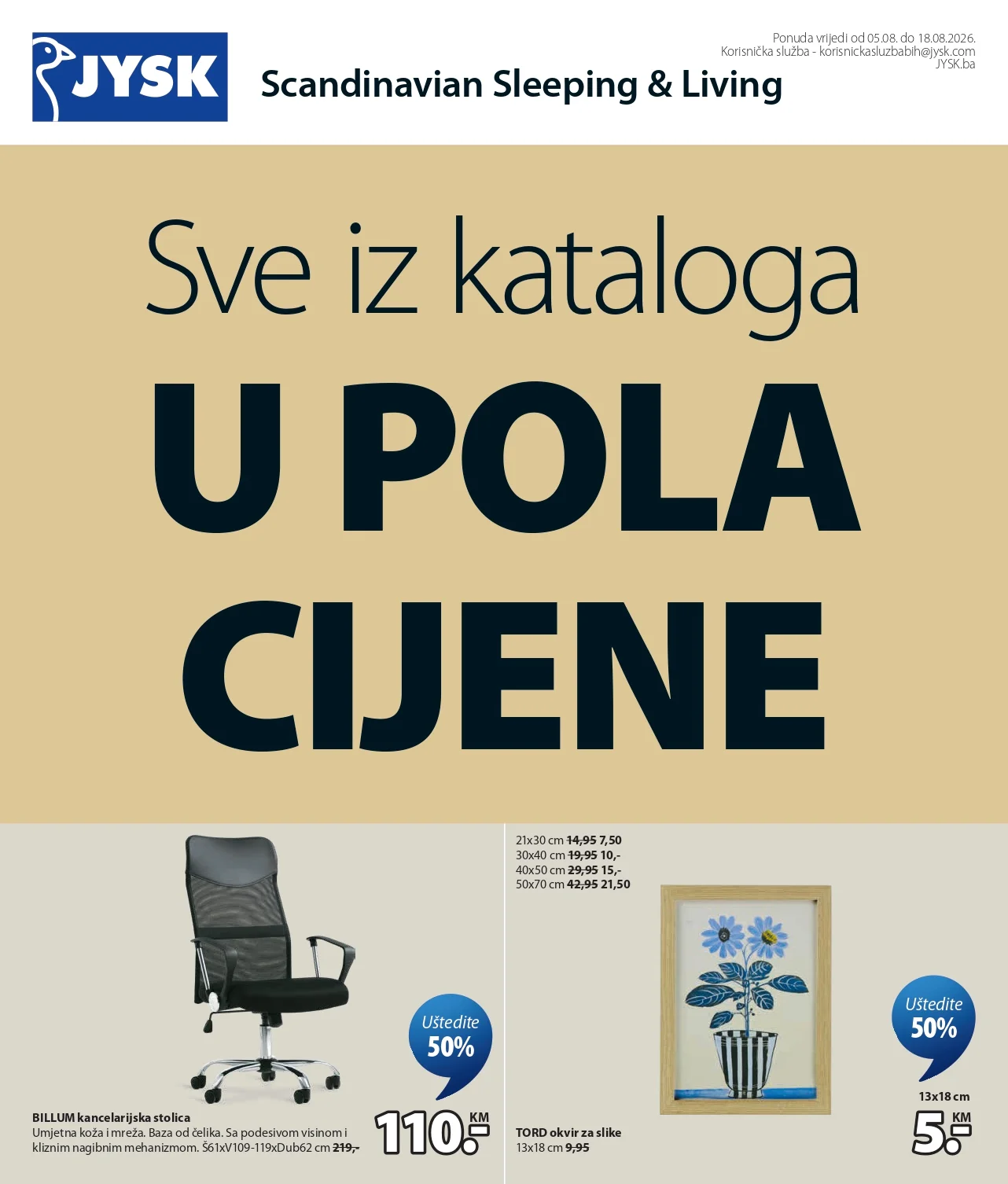 Jysk katalog SVE U POLA CIJENE 5-18.8.2026. - str. 2