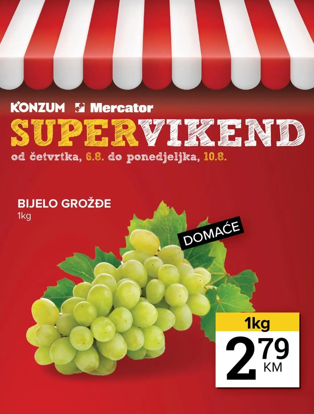 Konzum vikend akcija 6-10.8.2026. - str. 1