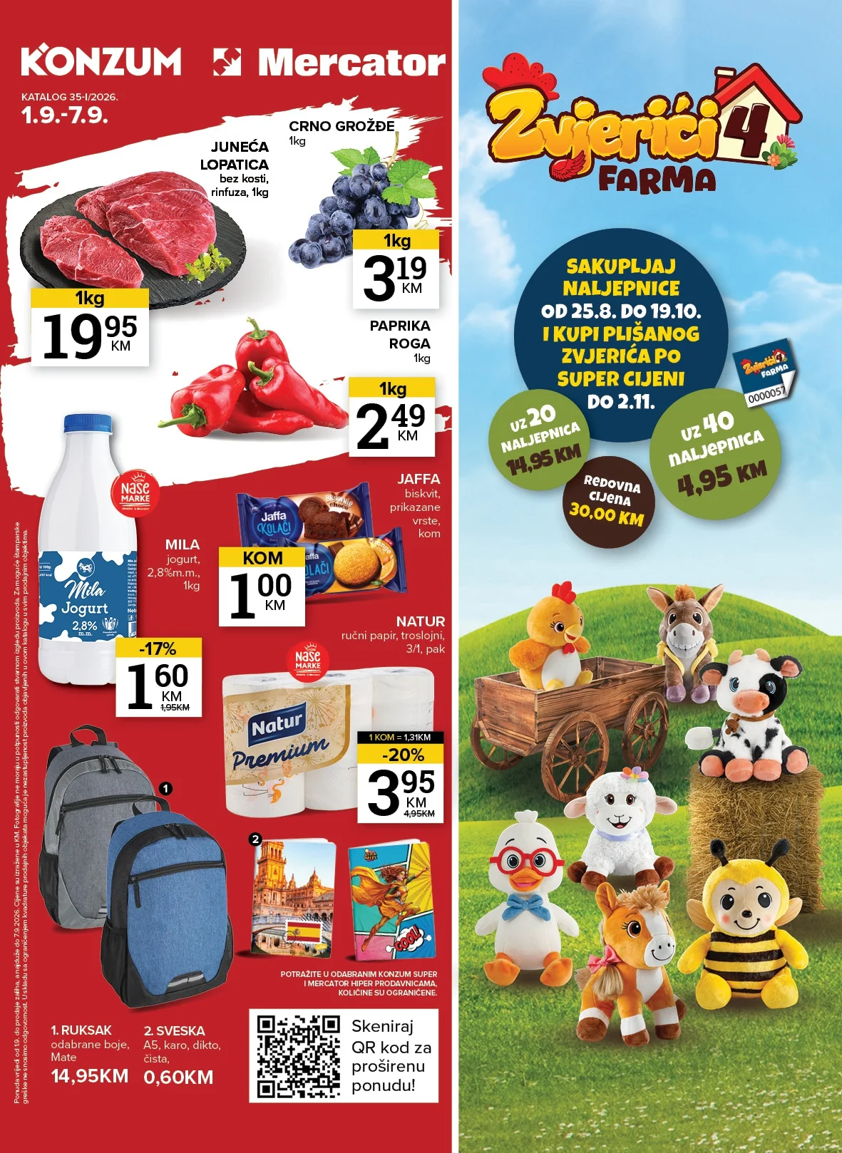 Konzum katalog 1-7.9.2026. - str. 1