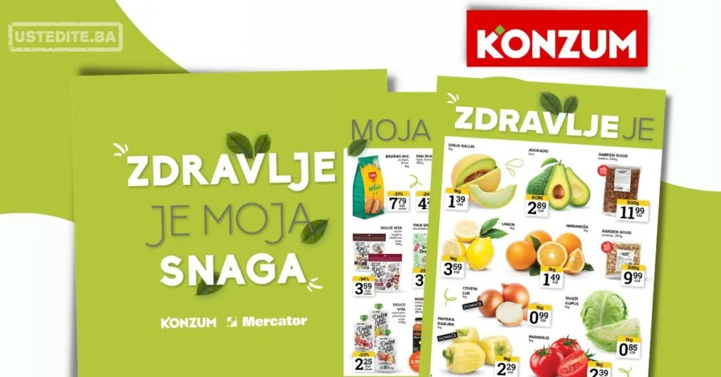 Konzum ZDRAVE NAMIRNICE 11-17.8.2026.