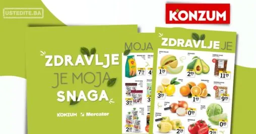 Konzum ZDRAVE NAMIRNICE 11-17.8.2026.
