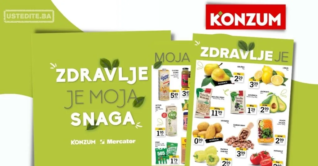 Konzum ZDRAVE NAMIRNICE 1-7.9.2026.