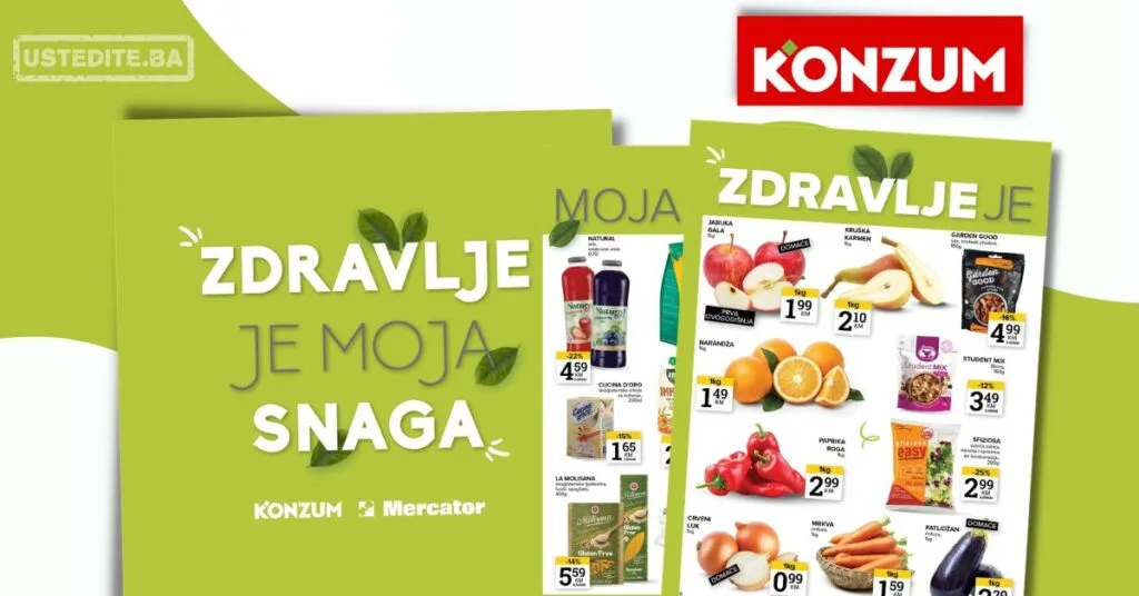 Konzum ZDRAVE NAMIRNICE 25-31.8.2026