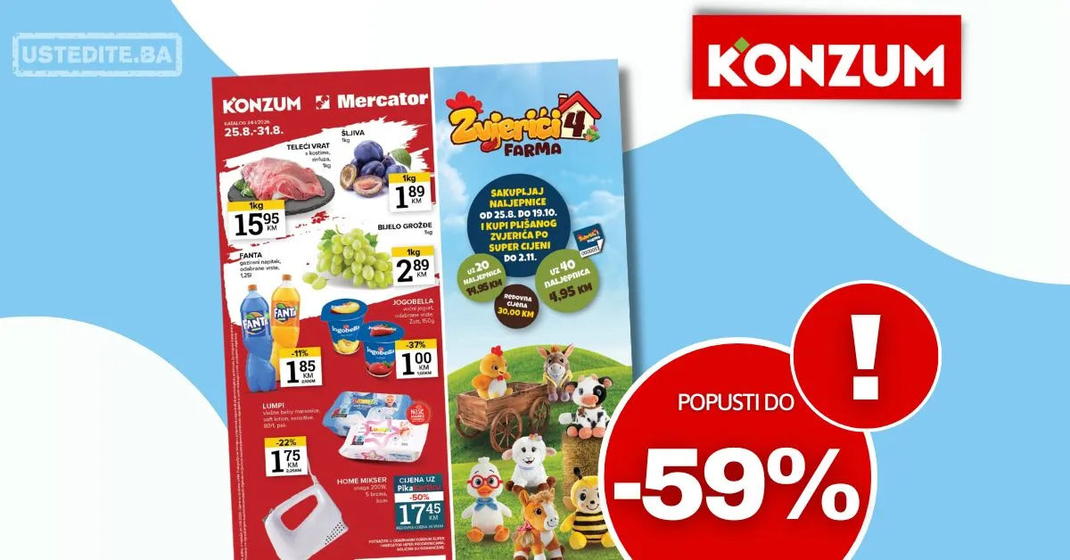 Konzum katalog 25-31.8.2026