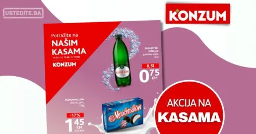 Konzum AKCIJA NA KASAMA 17-19.8.2026.