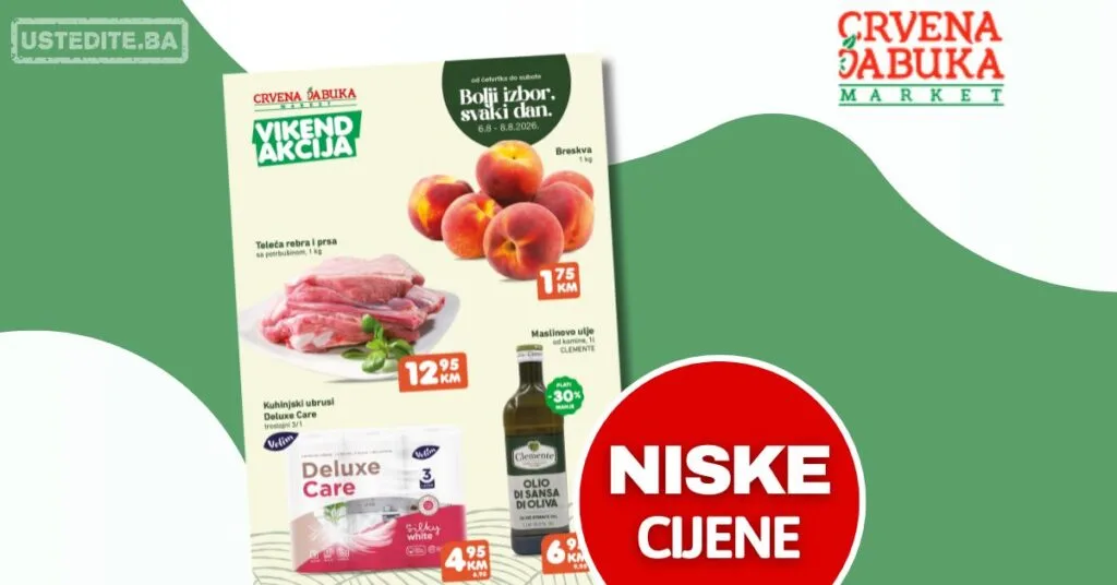 Crvena jabuka vikend akcija 6-8.8.2026.