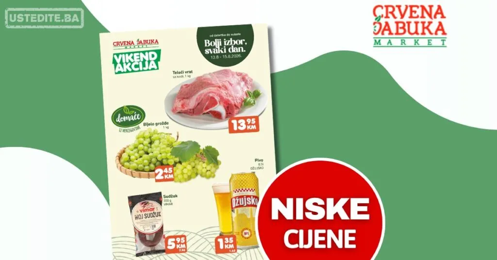 Crvena jabuka vikend akcija 13-15.8.2026.