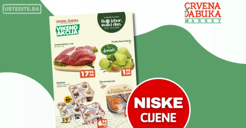Crvena jabuka vikend akcija 20-22.8.2026.