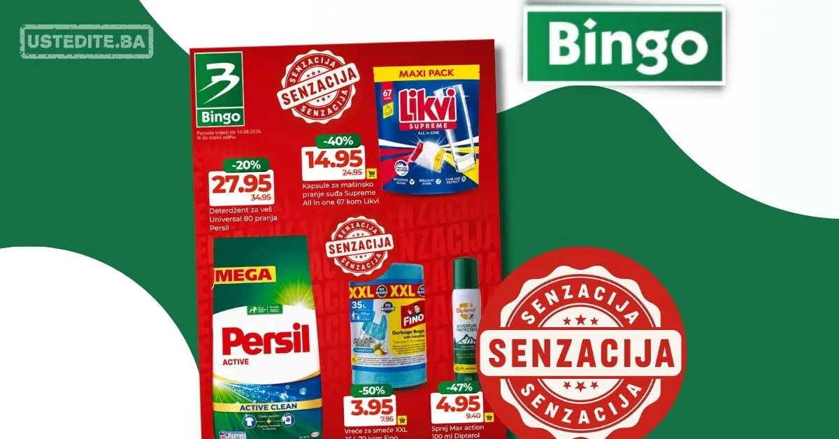 Bingo SENZACIONALNE CIJENE - akcija do 16.8.2026. - str. 1