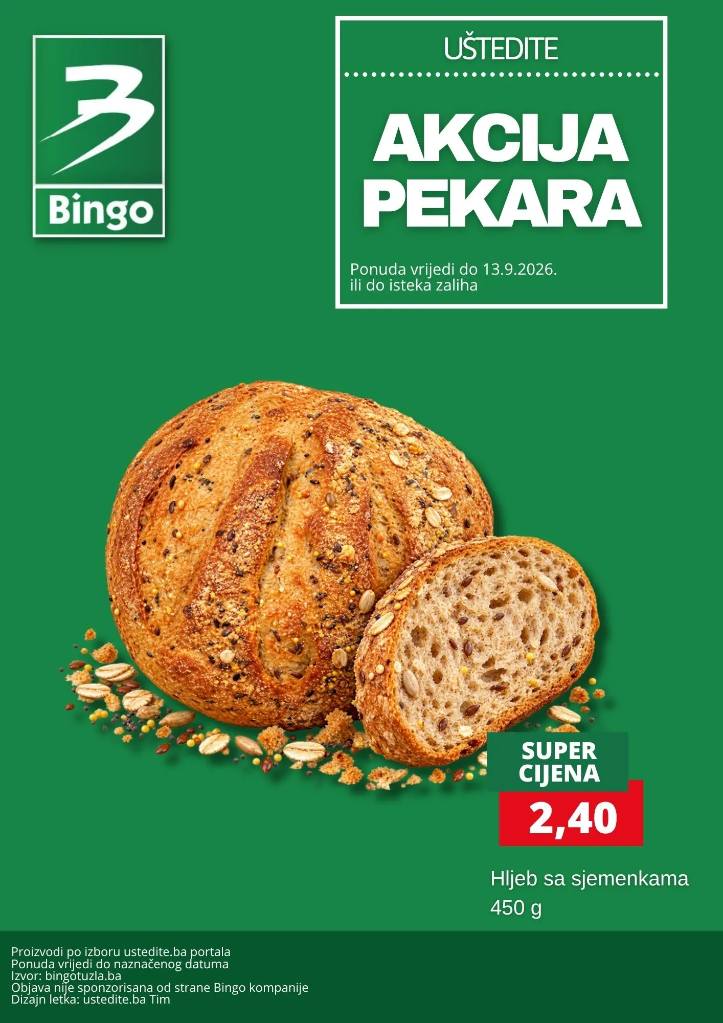 Bingo akcija SVJEŽA PONUDA - sniženje do 13.9.2026. - str. 1