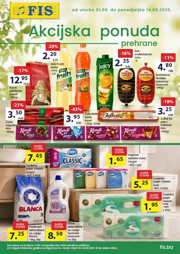 Fis katalog PREHRANA & HEMIJA 1-14.9.2026. - str. 1