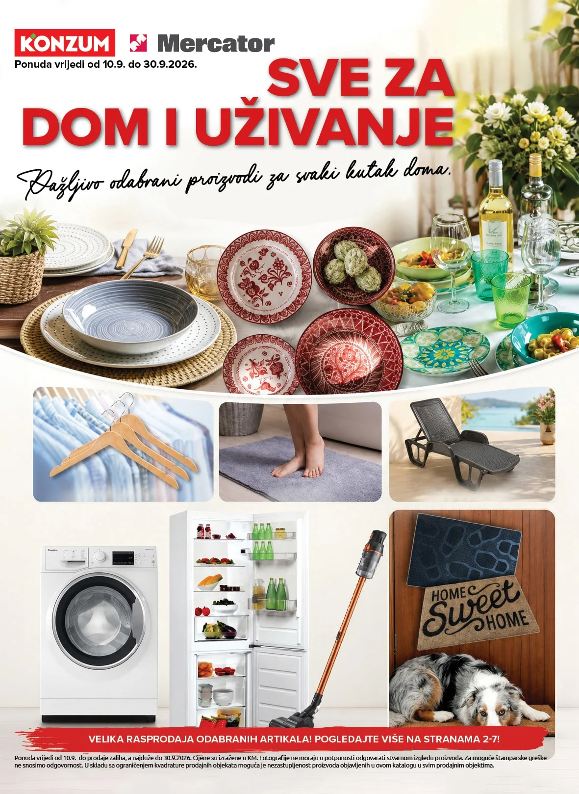 Konzum VELIKA RASPRODAJA - više od 450 artikala sniženo i do 93% 10-30.9.2026. - str. 1