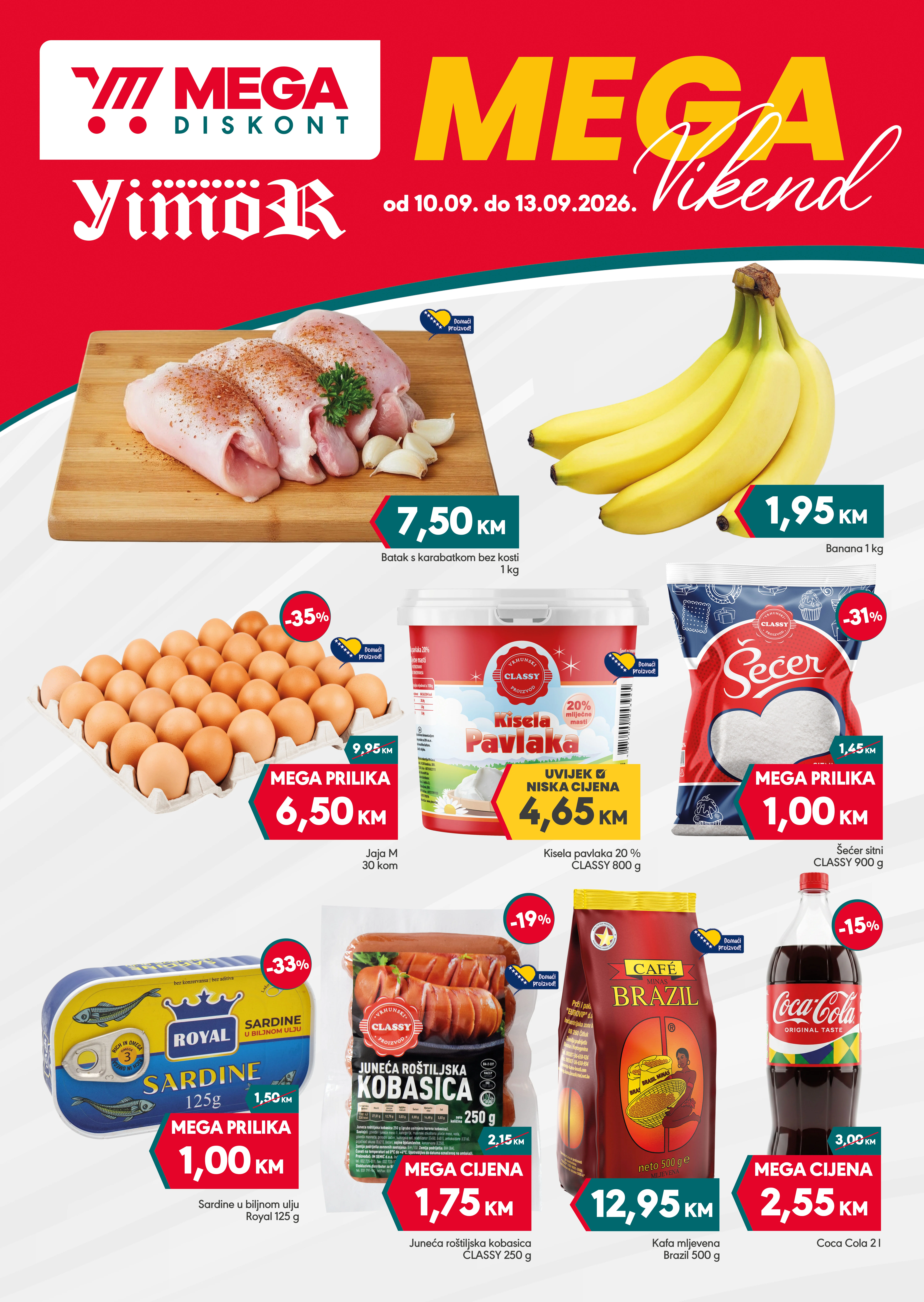 Mega Diskont vikend akcija 10-13.9.2026. - str. 1